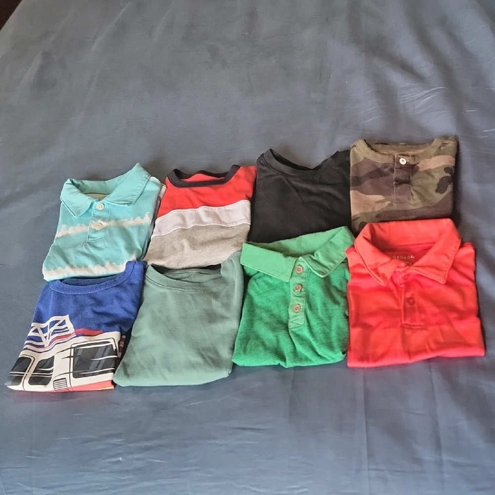 Kids Tees And Polos, Assorted Colors & Brands, XS (4-5)